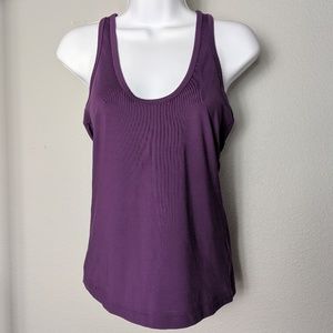 RockRepublic Purple Racerback Gym Tank Top Scoop L